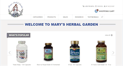 Desktop Screenshot of marysherbalgarden.com