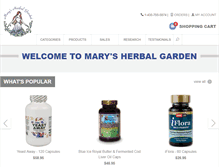 Tablet Screenshot of marysherbalgarden.com